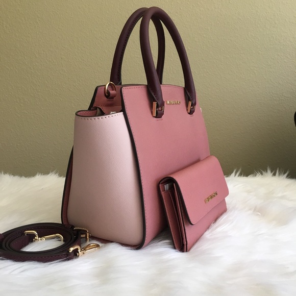 Michael Kors medium Selma Satchel &Matching wallet - Picture 3 of 8